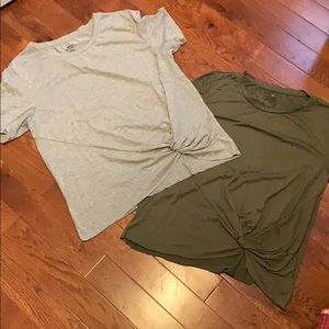 Two Hippie Laundry short sleeve tshirts.